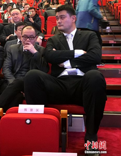 CBA俱樂部投票選出上海東方俱樂部投資人姚明擔任CBA公司副董事長。<a target='_blank' _fcksavedurl='http://www.chinanews.com/' ></table>中新網</a>記者王牧青攝,